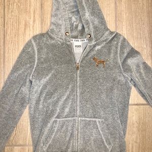 PINK light gray and gold jacket